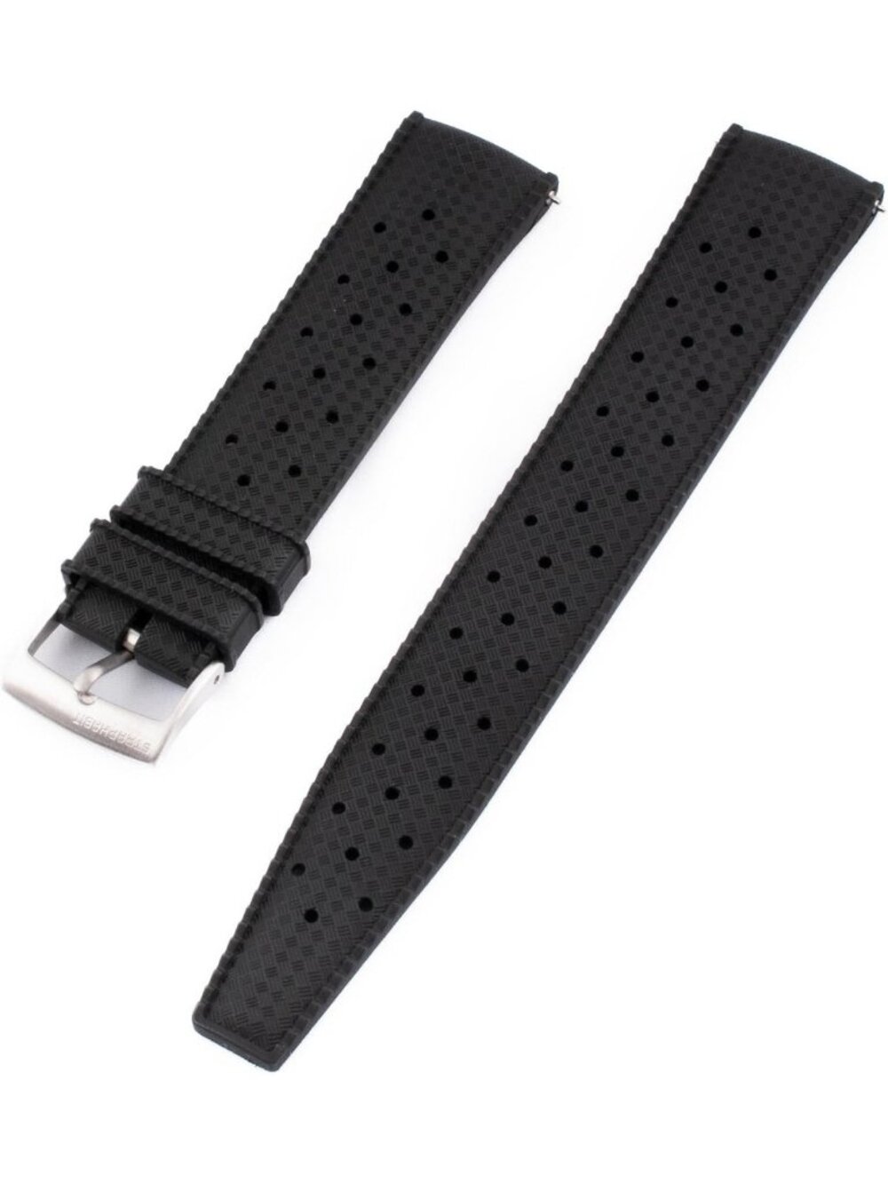Tropical Quick Release FKM Rubber Watch Strap Band - 18mm to 22mm Adjustable